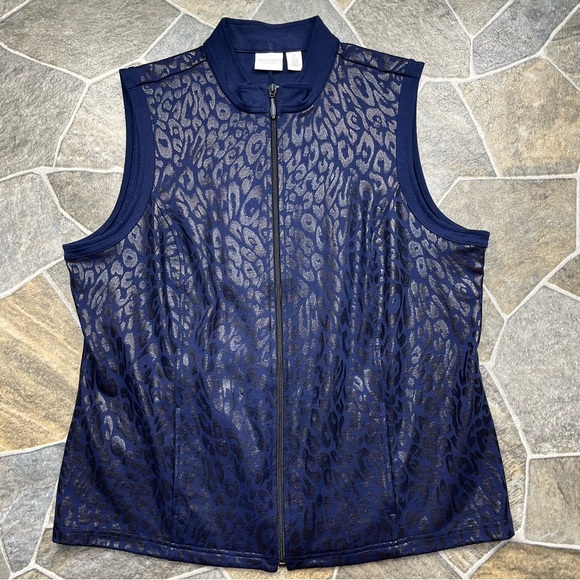 Weekends By Chico’s Animal Print Vest - Picture 4 of 10